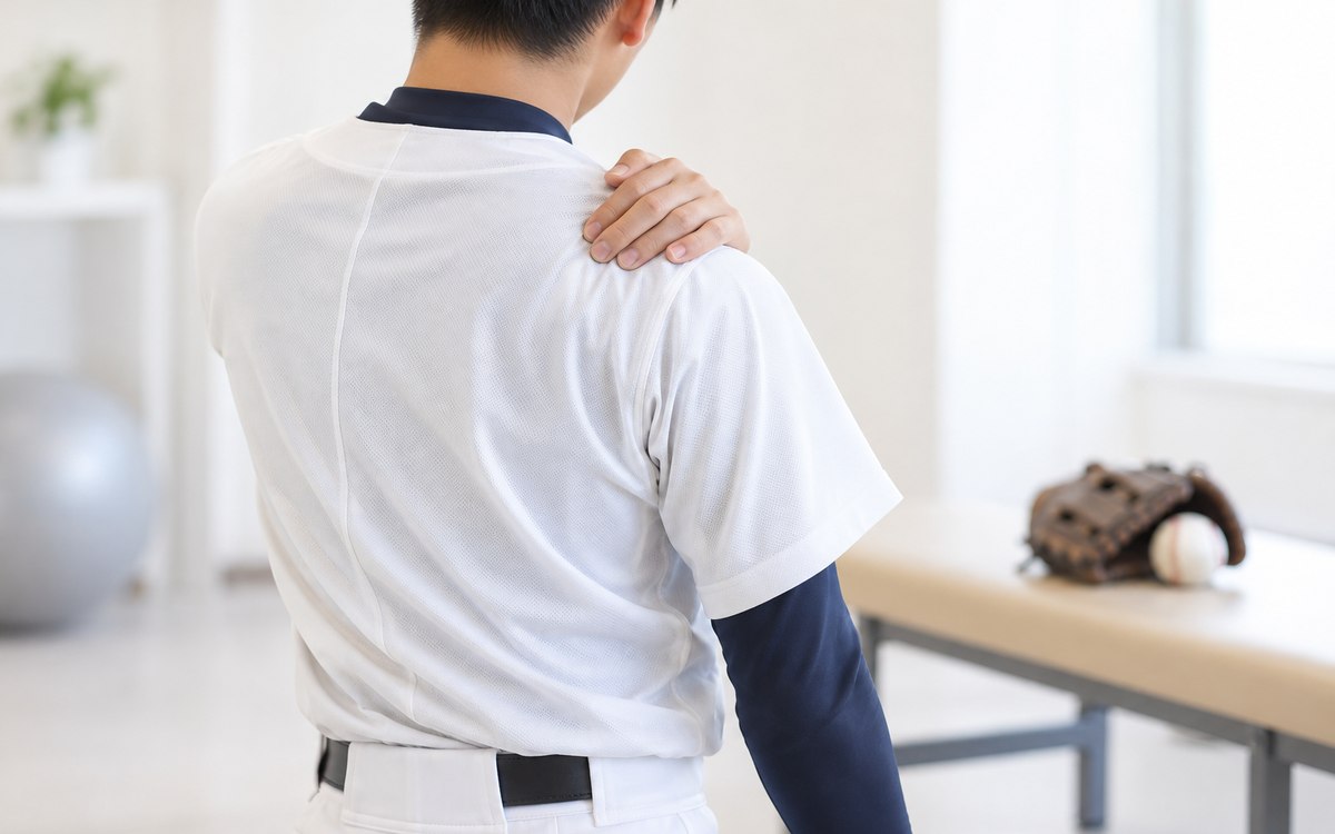 高校野球で半年近く続いた肩の痛み｜少しずつ投球できるようになりました｜一宮市